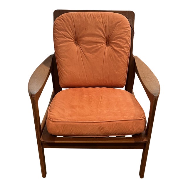 1960s Teak Easy Chair Made in Norway For Sale
