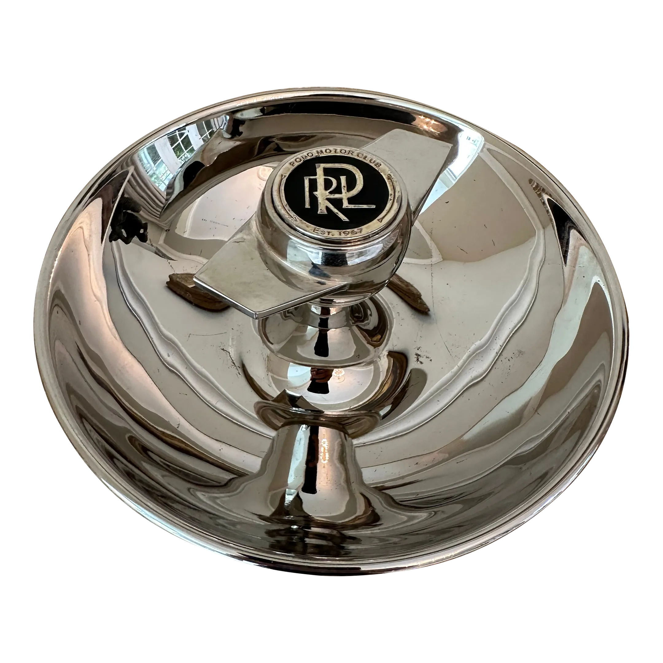 Vintage Ralph Lauren Silver Bowl Polo Motor Club Est 1967