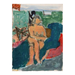 'Seated Nude' by Victor Di Gesu, Paris, Louvre, Salon D'Automne, Académie Chaumière, San Francisco Art Association, Los Angeles County Museum of Art