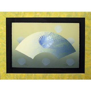 1980s Scott Sandell Fluid Dynamics Signed Fine Art, Mixed Media Gallery Framed For Sale