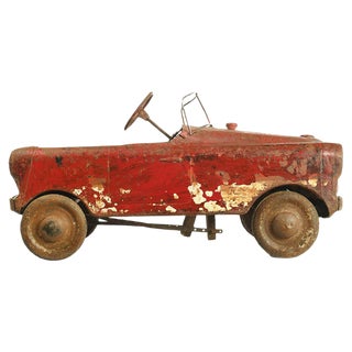 Red Children's Car, 1920s For Sale