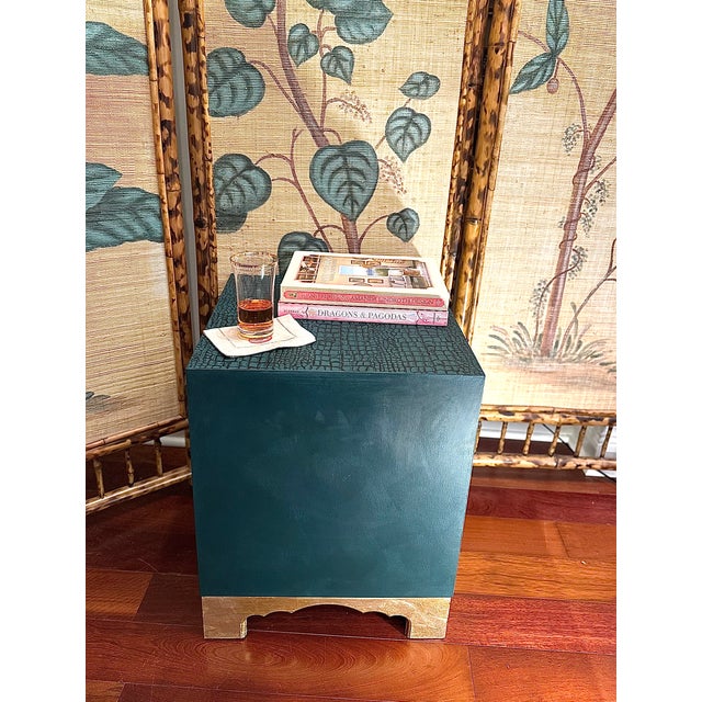 Add a pop of color and texture with this artistically handcrafted side table in the well known St. Charles design. Hand...