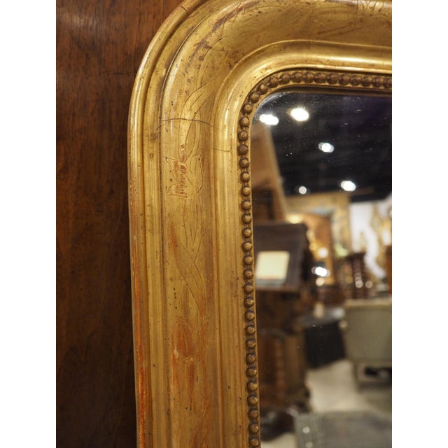 Petite French Giltwood Louis Philippe Style Mirror, Circa 1870 For Sale - Image 11 of 18