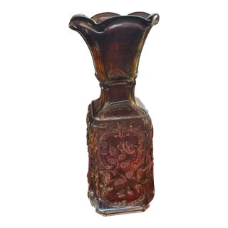 Early 20th Century Imperial Carnival Iridescent Mephistopheles Devil Vase For Sale