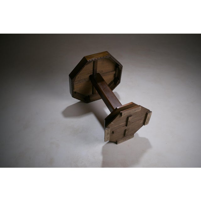 Art Deco Amsterdam School Octagonal Side Table, 1920s For Sale - Image 10 of 18