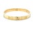 Contemporary Cartier, Love Bracelet Classic Model 4 Diamonds Bangle Bracelet, Size 18 For Sale - Image 3 of 12