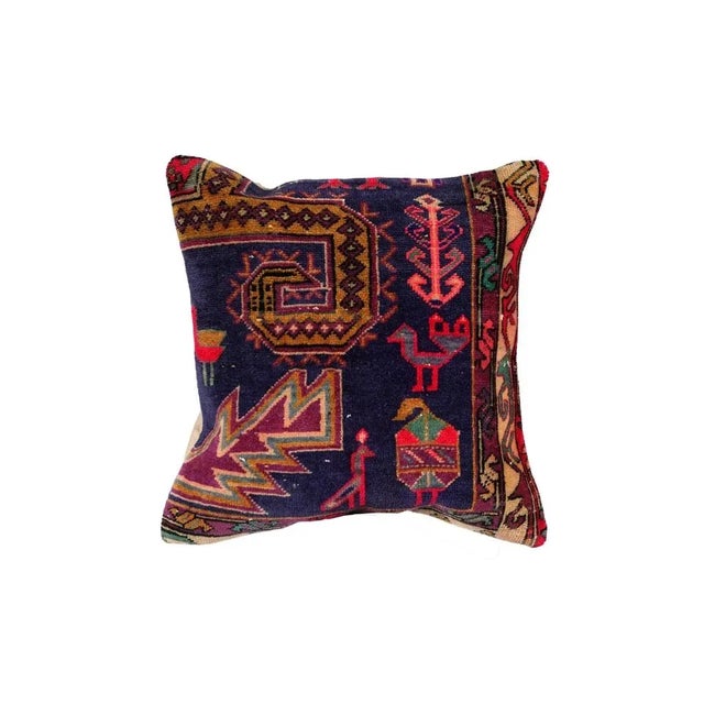 Reclaimed Rug Textile Pillow Cover For Sale - Image 4 of 4