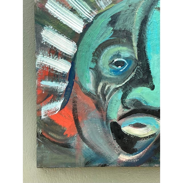 Abstract Expressionist Oil Painting on Canvas For Sale - Image 4 of 12