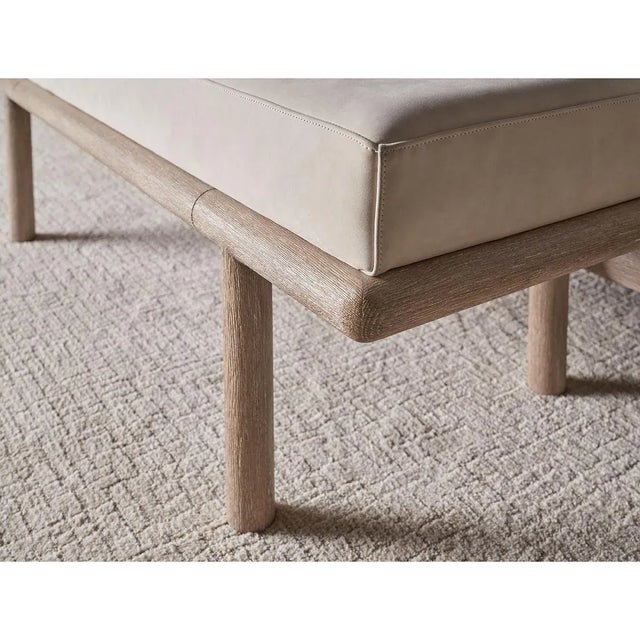 Not Yet Made - Made To Order Light Oak Modern Bench For Sale - Image 5 of 5