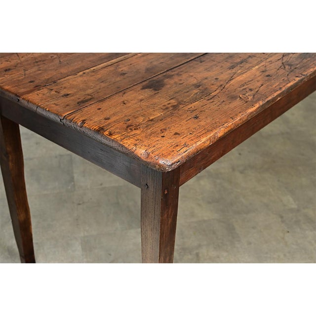 French 19th Century Pine Farm Table For Sale - Image 10 of 13