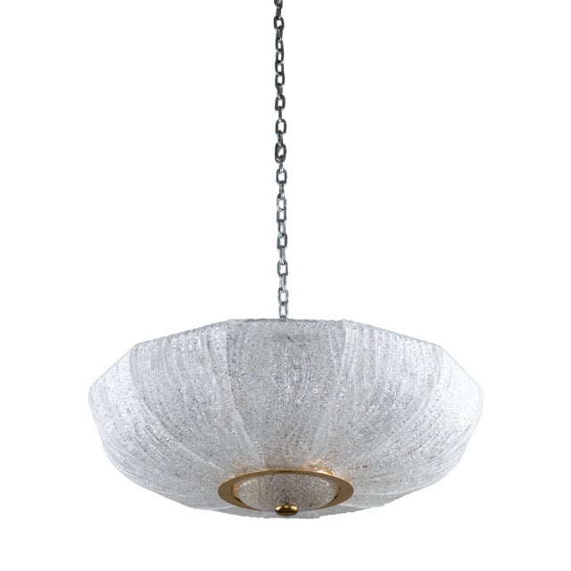 Murano Glass Hanging Lamp from Barovier & Toso, 1980s For Sale