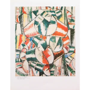 1990 After Fernand Leger "Contrast of Forms (1914)", Full-Color Parisian Print