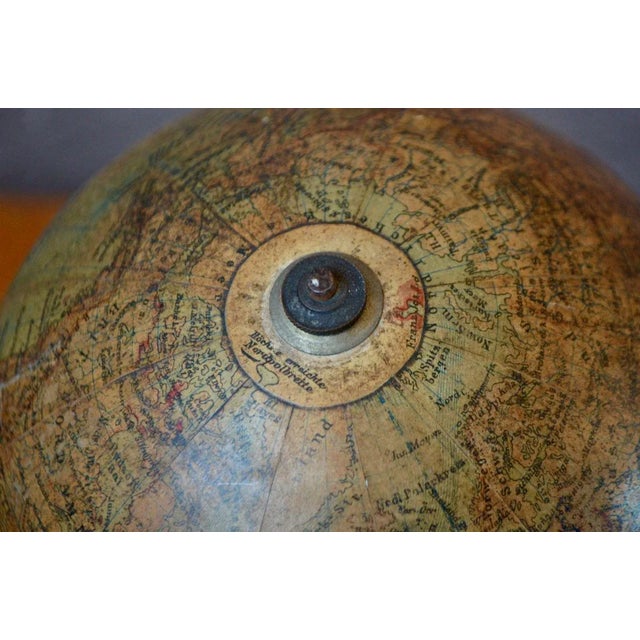 Beige Antique Globe by Ludwig Julius Heymann For Sale - Image 8 of 11