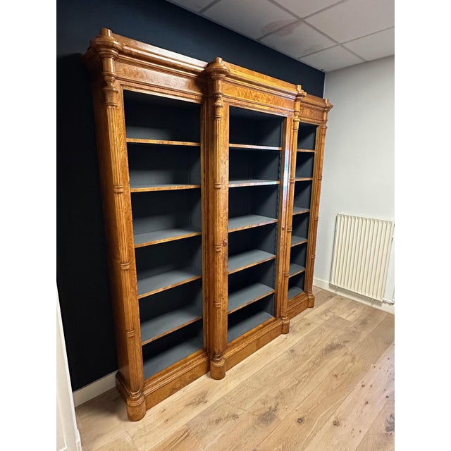 Antique Open Bookcase in Elm For Sale - Image 4 of 15