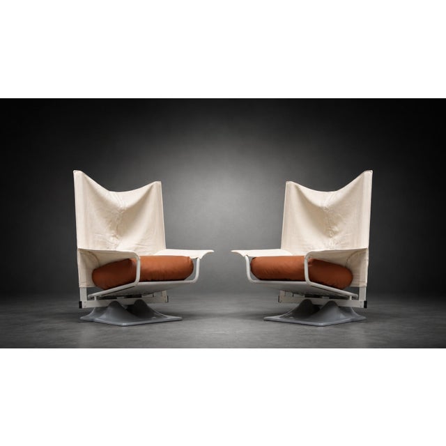 Beige Aeo Armchairs by Paolo Deganello for Cassina, Italy, 1973, Set of 2 For Sale - Image 8 of 9