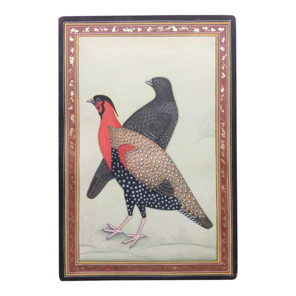18th Century Mughal Great Indian Bustard Indian Miniature