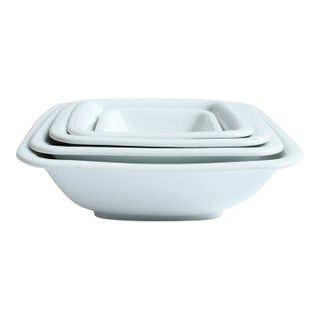 Made in Germany Porcelain Nesting Serving Bowls/Set of Five For Sale