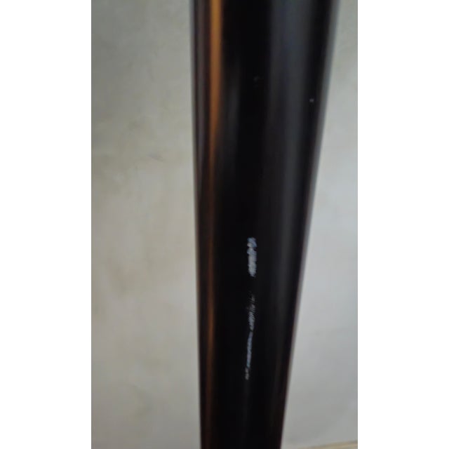 1930s Art Deco Torchiere Brass Trumpet Shade Floor Lamp For Sale - Image 10 of 12