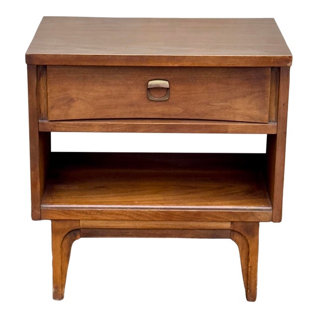 Mid 20th Century Modern Walnut Nightstand For Sale
