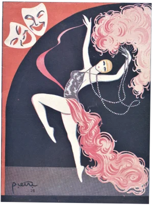 1928 Art Deco French Music Hall Program Print