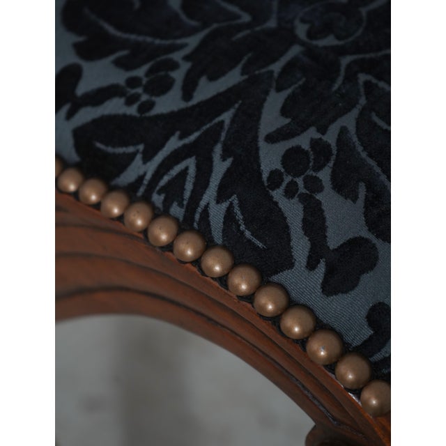 Pair Regency Style X Design Mahogany Benches For Sale - Image 10 of 13