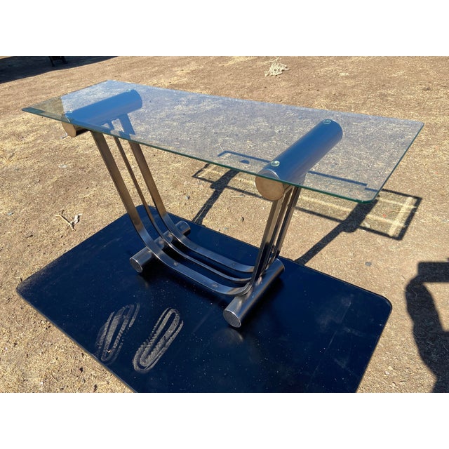 Vintage Art Deco Romeo Rega Style Console Entry Table Mid Century Modern For Sale - Image 9 of 17