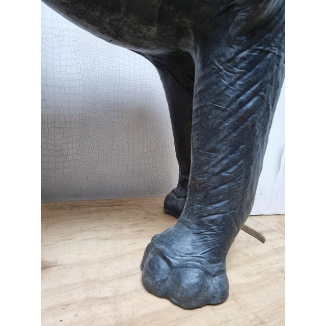 1930s Omersa Leather Elephant with Glass Eyes from Liberty's London, 1930s For Sale - Image 5 of 18