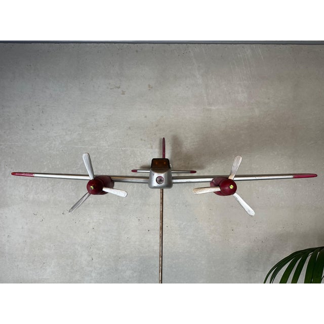 Wood Vintage Toy Airplane in Wood For Sale - Image 7 of 16