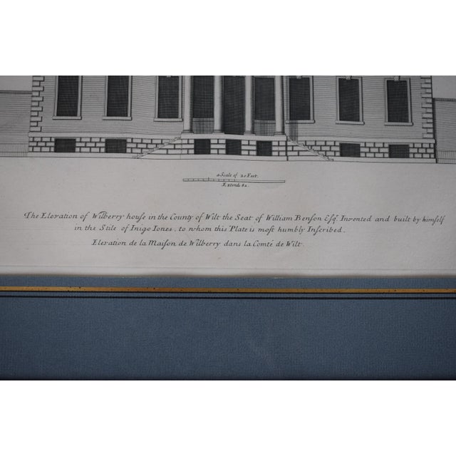 The Elevation of Wilberry House in the County of Wilt the Seat of William Benfon Esq p.52 For Sale - Image 4 of 5