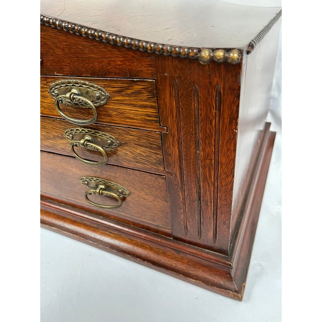 Early 20th Century Antique English Silverware/Flatware Cabinet For Sale In Dallas - Image 6 of 12