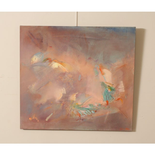 Quality Original Acrylic on Canvas Painting by Jane Potash (American, 20th C.), Signed Bottom Right