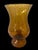 Mid 20th Century French Biot Mid Century Modern Amber Bubble Glass Hurricane Candle Holder / Photophore For Sale - Image 5 of 8