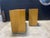 Mid-Century Modern 1950s Pair of Blonde Mahogany Four Drawer Chests With Brass Hardware For Sale - Image 3 of 10