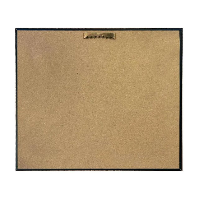 English Greyhound and King Charles Spaniel Print on Canvas in Wide Antiqued Gold Frame- 8x10 Framed to 14" X 16" For Sale - Image 3 of 4