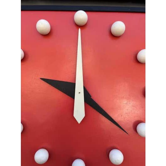 Orange Frederic Weinberg Grandfather Clock /Display Stand For Sale - Image 8 of 8