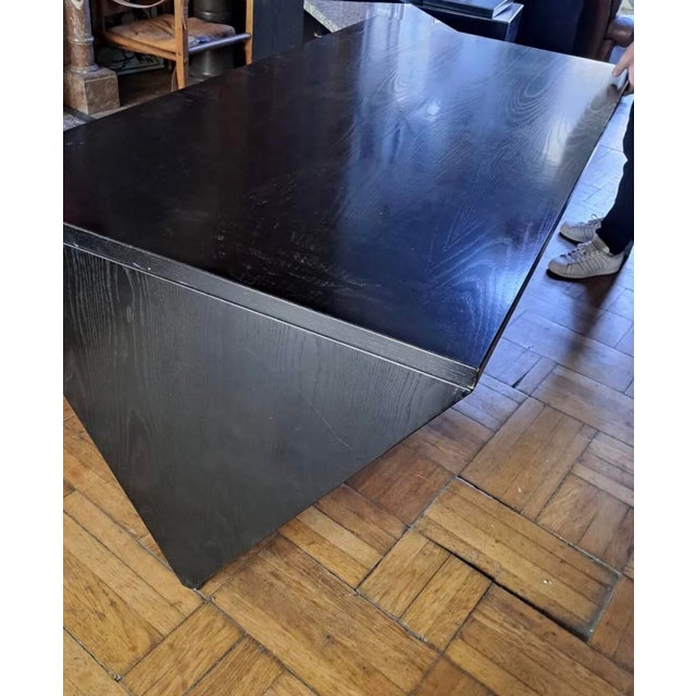 1980s Large Lacquered Wood and Granite Desk, 1980 For Sale - Image 5 of 10
