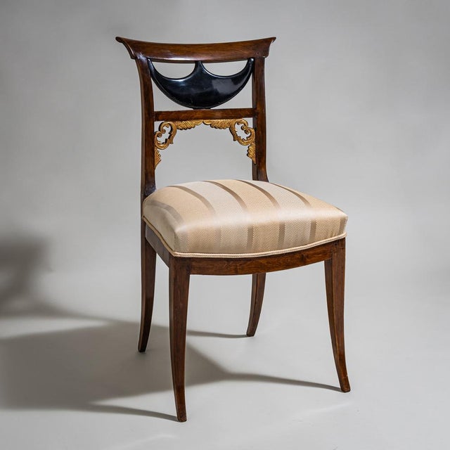 Biedermeier Side Chairs, Central Germany, 1830s, Set of 2 For Sale - Image 4 of 6