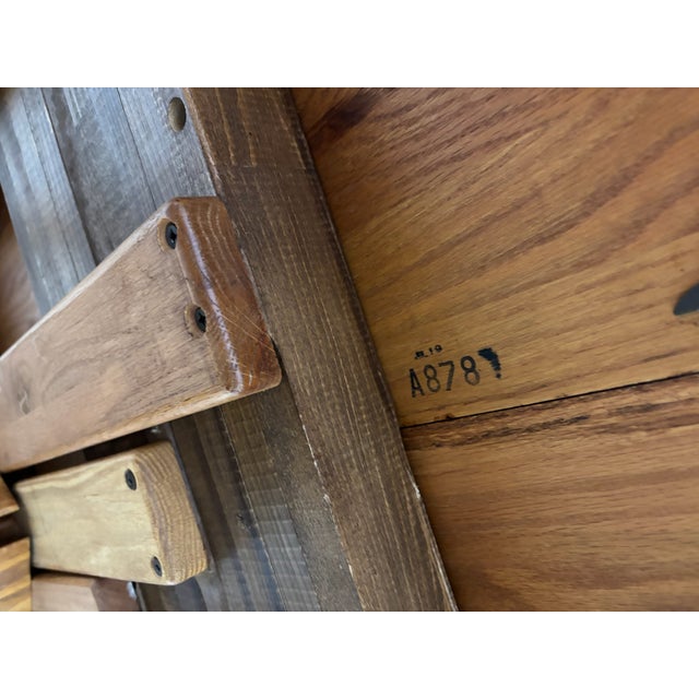 Vintage Richardson Brothers Co Solid Oak 54 Inch Round Dining Table For Sale - Image 9 of 18