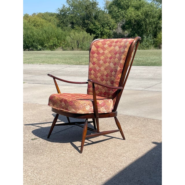 Brown Windsor Lounge Chair by Lucian Randolph Ercolani for Erco For Sale - Image 8 of 9