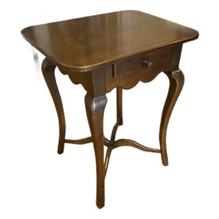 1990s Hickory Chair Co. ‘American Digest’ Walnut Side Table For Sale