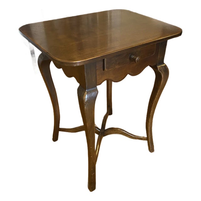 1990s Hickory Chair Co. ‘American Digest’ Walnut Side Table For Sale