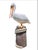 1960s Monumental Metal Jumbo Nautical Pelican on Stand For Sale - Image 14 of 17