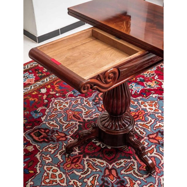 Antique Extendable Game Table For Sale - Image 10 of 10