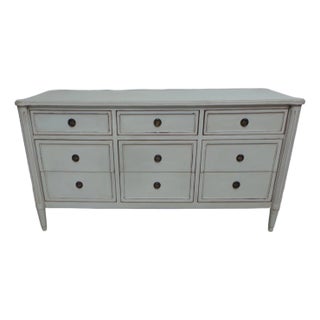 Gustavian Style 9 Drawer Dresser For Sale