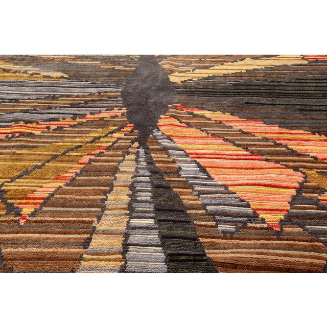 Early 21st Century Contemporary Sauron Textural Rug by Doris Leslie Blau For Sale - Image 5 of 9