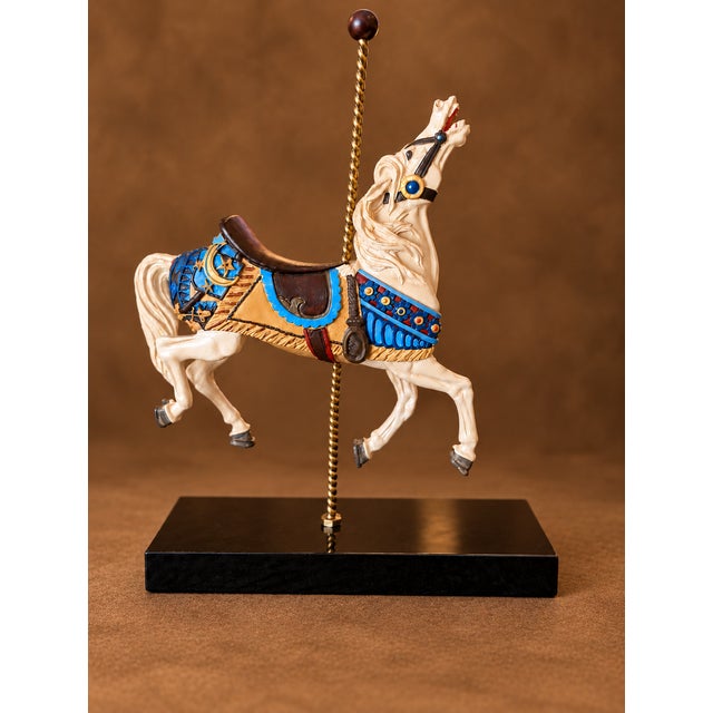 Figurative Vintage Hamilton Collection Laughing Horse | Art of the Carousel | Limited Edition Hand-Painted Carousel Sculpture For Sale - Image 3 of 5