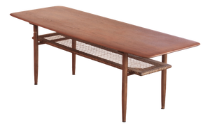 Large Danish Teak Coffee Table, 1950s