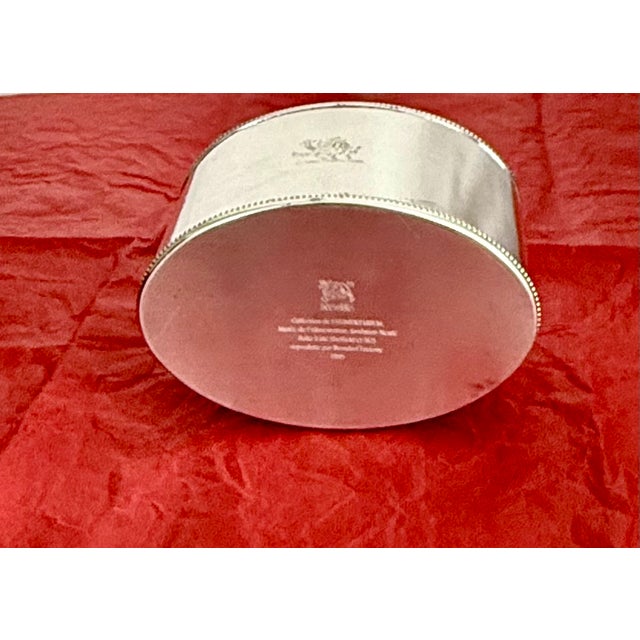 1990s Nestle Silver Plate Sheffield Tea Caddy Reproduction by Berndorf Lucerne Ag Co For Sale In Boston - Image 6 of 12