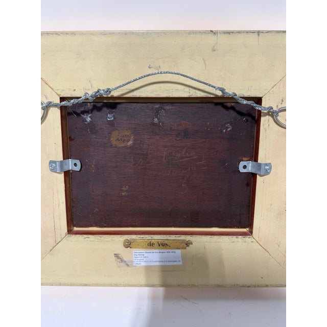 Vincent De Vos (Belgian, 1829–1875) "Dog Ratting" Hunting Portrait For Sale - Image 9 of 9