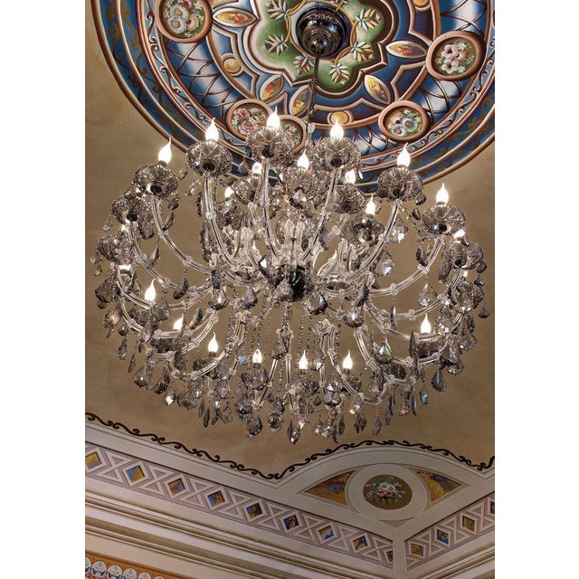 Maria Theresa 30 Lights Chandelier in Colored Artisan Crystal by Aggiolight For Sale - Image 9 of 10